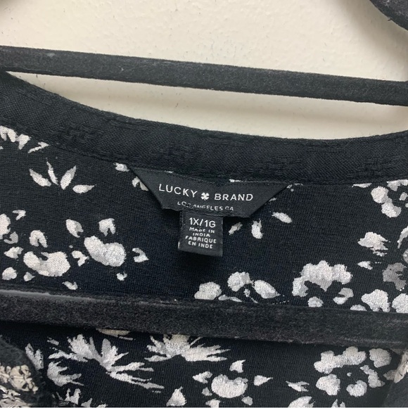 Lucky Brand Floral Embroidered Boho Blouse - Picture 5 of 12